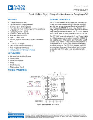LTC2320-12 datasheet cover page