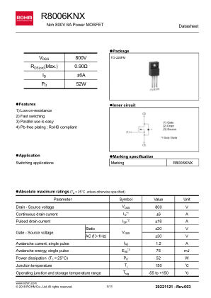 R8006KNX 数据手册首页