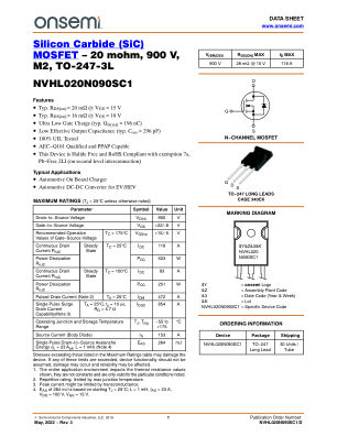 NVHL020N090SC1 数据手册首页