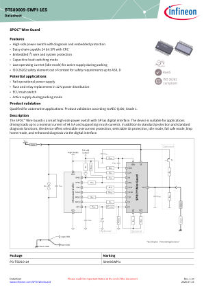 BTS80009-SWPI-1ES datasheet cover page