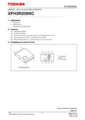 XPH3R206NC datasheet cover page