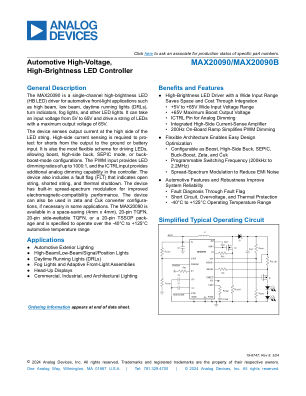MAX20090-MAX20090B datasheet cover page