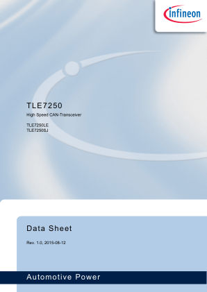 TLE7250 datasheet cover page