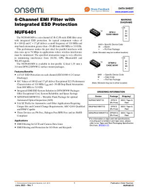 NUF6401 数据手册首页