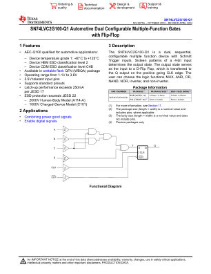 SN74LVC2G100-Q1 数据手册首页