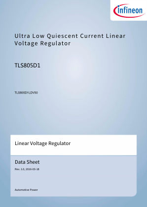 TLS805D1LDV50 datasheet cover page
