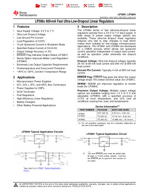 LP3964 datasheet cover page