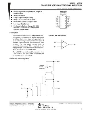 LM3900 datasheet cover page