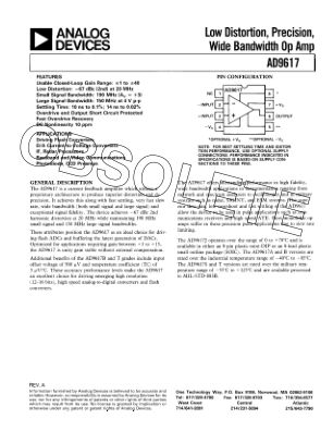 1761273AD9617 datasheet cover page