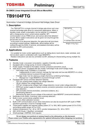 TB9104FTG datasheet cover page