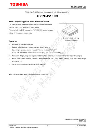 TB67H451FNG datasheet cover page