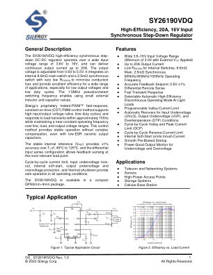 SY26190VDQ datasheet cover page