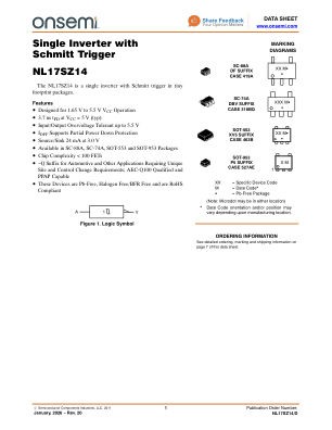 NL17SZ14 datasheet cover page