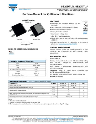 SE20DTLG datasheet cover page