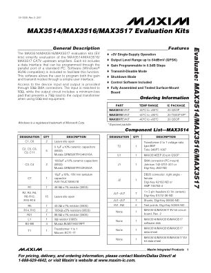 MAX3514 datasheet cover page