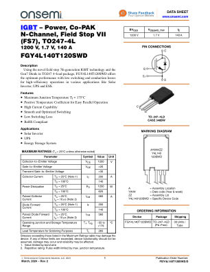 FGY4L140T120SWD 数据手册首页