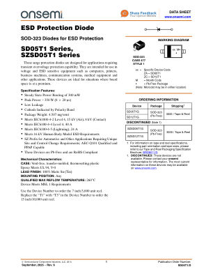 SD05T1 数据手册首页