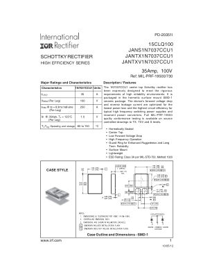 15CLQ100 datasheet cover page