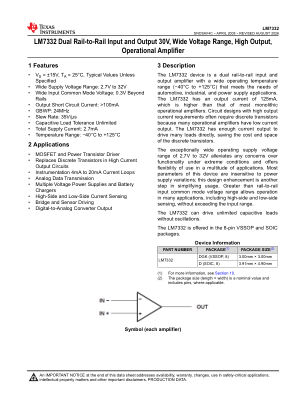 LM7332 datasheet cover page