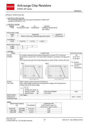 ESR25JZPJ 数据手册首页