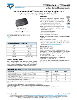 TPSMA datasheet cover page