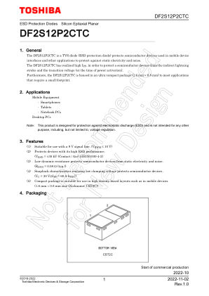 DF2S12P2CTC datasheet cover page