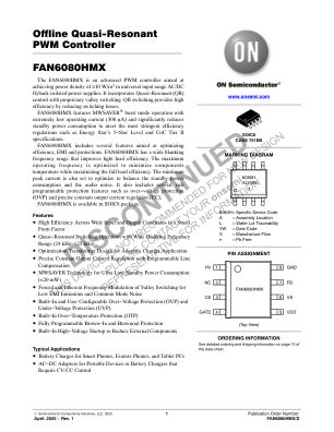 FAN6080HMX 数据手册首页