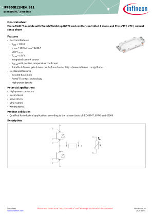 IFF600B12ME4 datasheet cover page