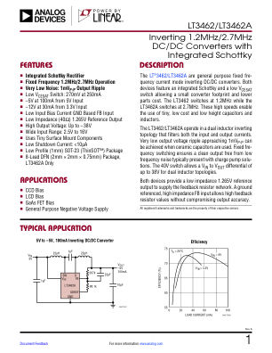 LT3462 datasheet cover page