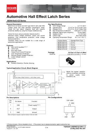 BD54107G-CZ datasheet cover page