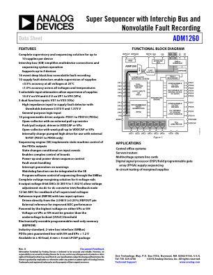 ADM1260 数据手册首页