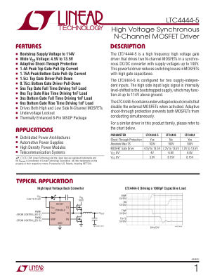 44445FC datasheet cover page