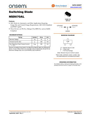 NSD070AL datasheet cover page