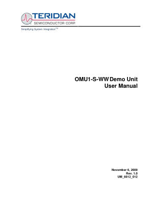 78M6612-DB-OMU-USB 数据手册首页