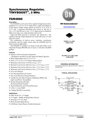 FAN4860 datasheet cover page