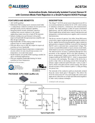 ACS724 datasheet cover page