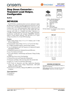 NCV6336BM datasheet cover page
