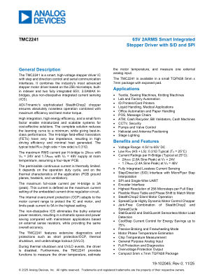 TMC2241 datasheet cover page