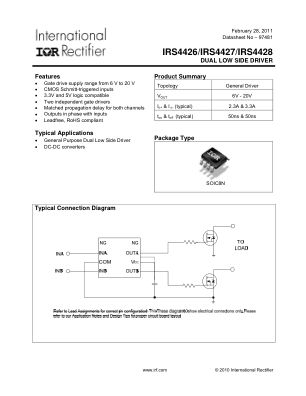 IRS4426 datasheet cover page