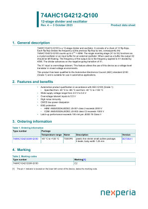 74AHC1G4212GW-Q10H datasheet cover page