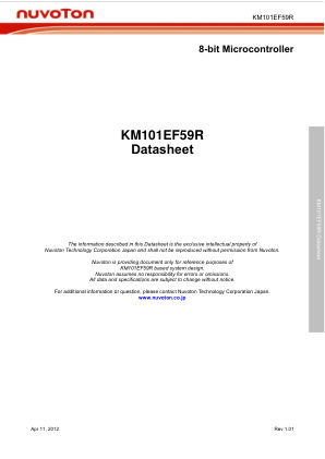KM101EF59 数据手册首页