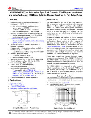LMR61430-Q1 datasheet cover page