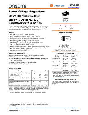 MMSZ2V4T1 datasheet cover page