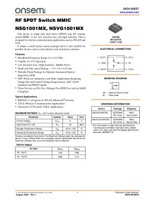 NSG1001MX 数据手册首页