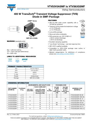 VTVS3V3ASMF 数据手册首页