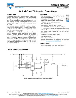 SIC620R datasheet cover page