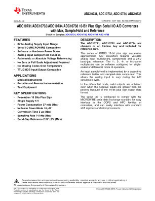 ADC10738 datasheet cover page
