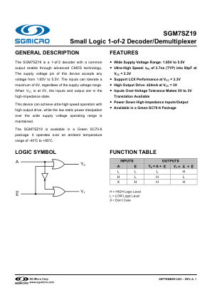 SGM7SZ19 datasheet cover page