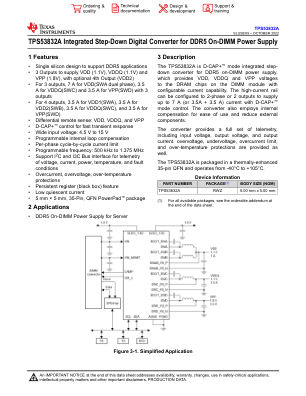 TPS53832A 数据手册首页
