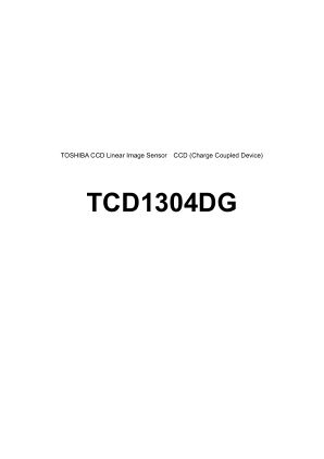 TCD1304DG datasheet cover page